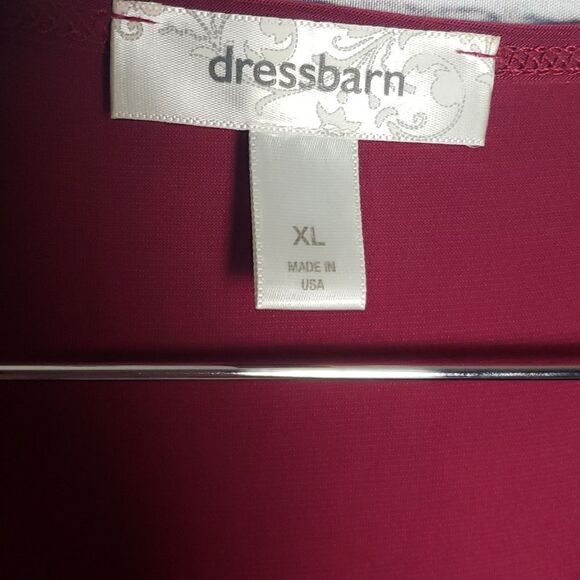 Maroon/Burgundy  Dress Barn Top - Picture 2 of 5